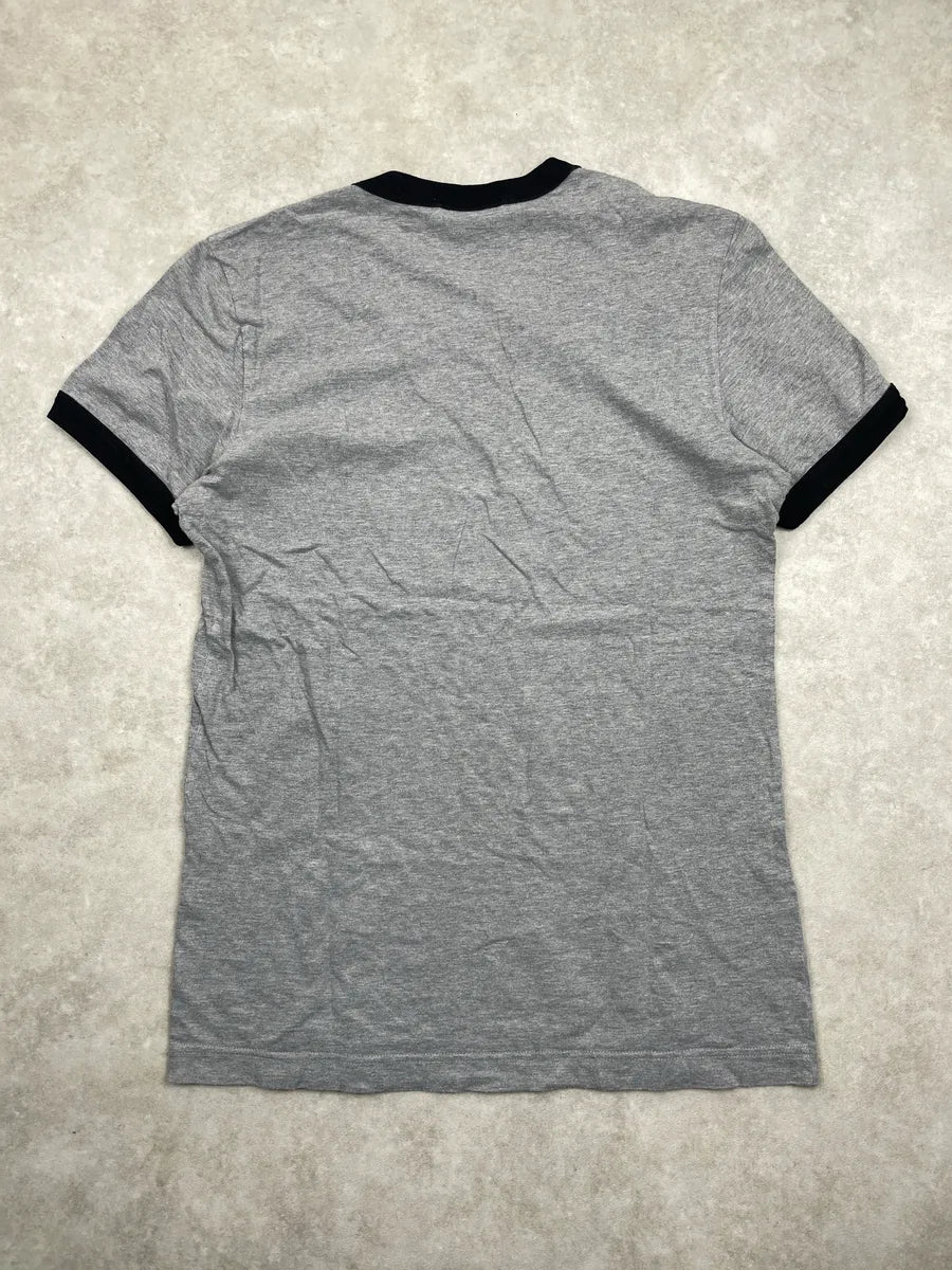 2000s Dolce & Gabbana Grey Sicilia Contrast Ringer T-Shirt uxeWUgKy 4