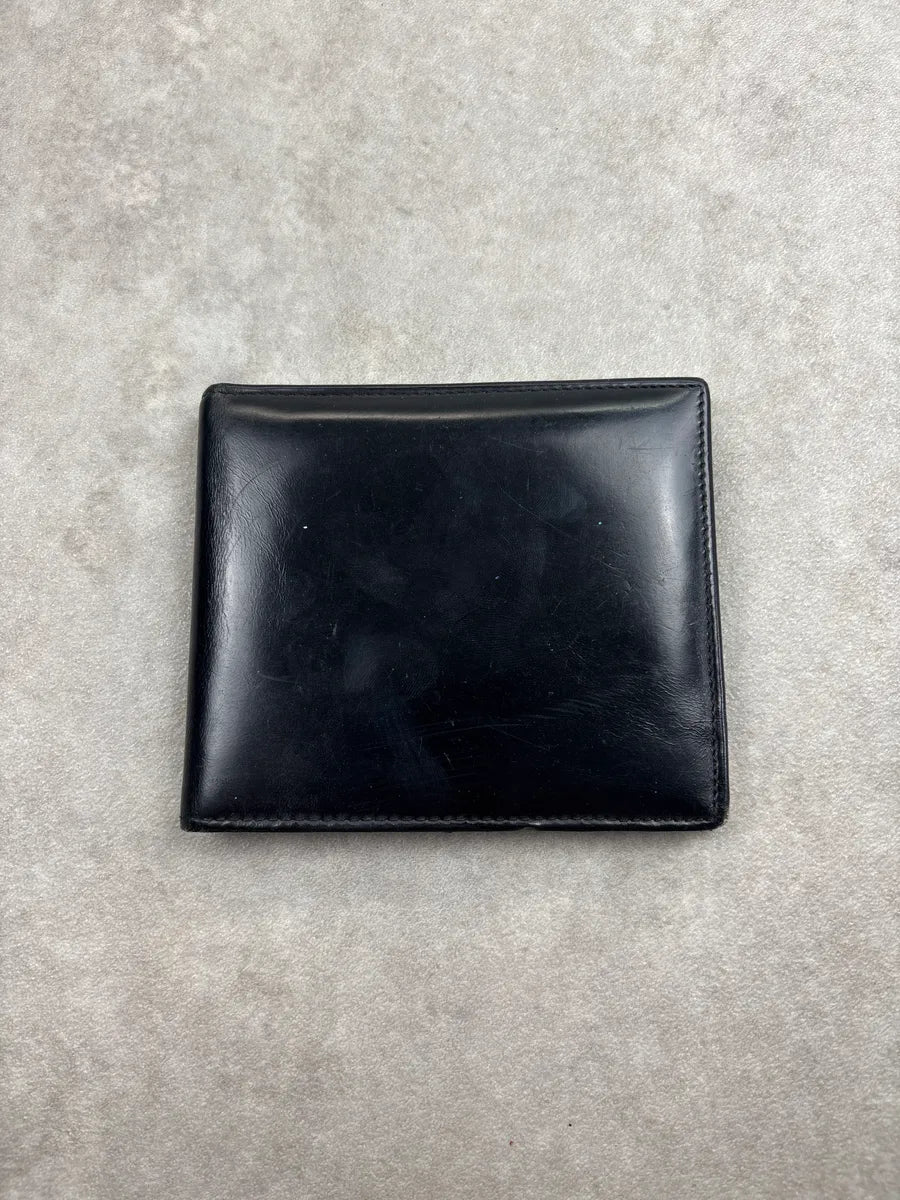 2000s Gucci Black Leather Metal Corner Caps Wallet uynyhXZd 1