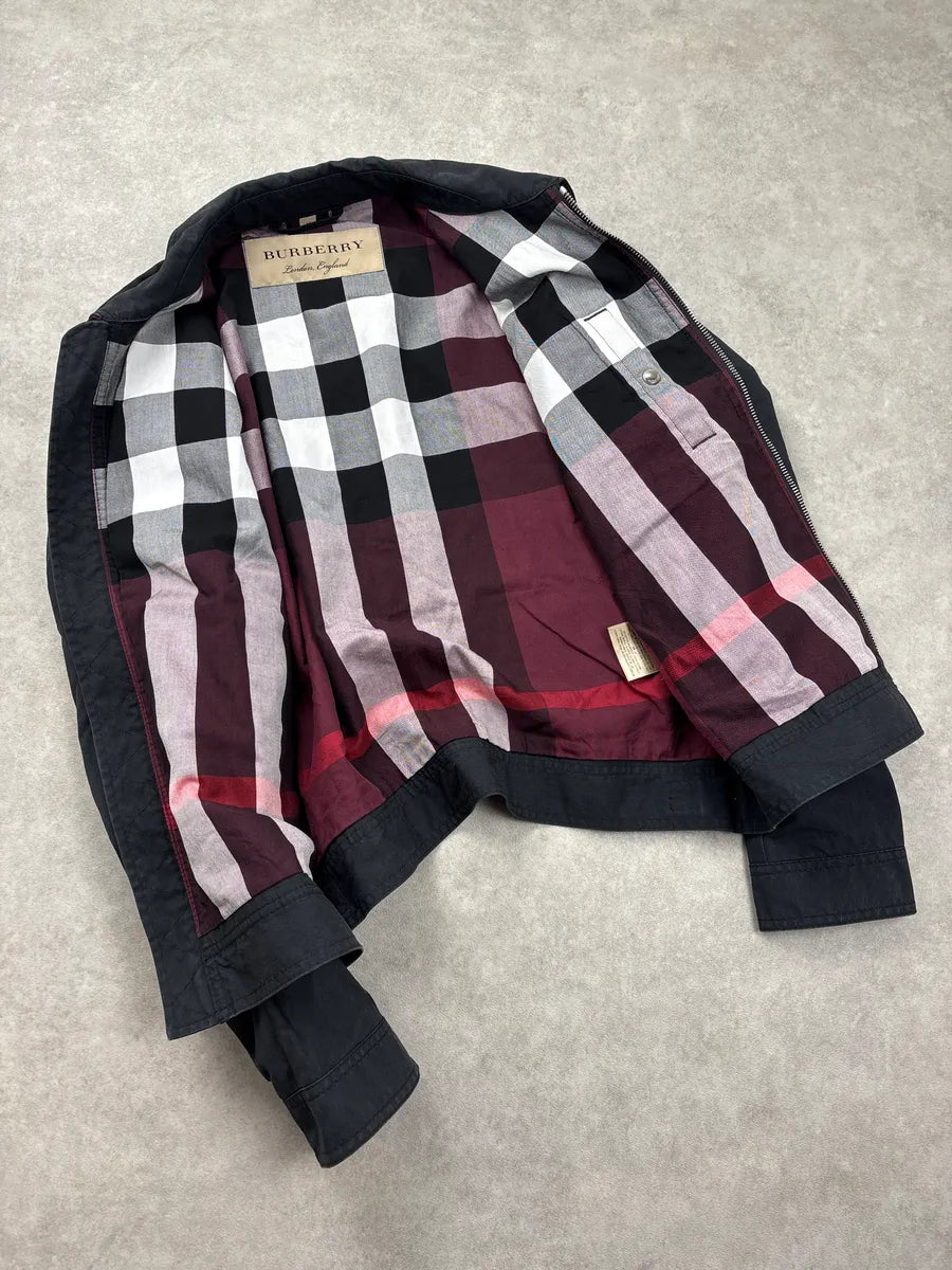 2010s Burberry Black Minimalist Zip-up Jacket uzIrdNpC 6