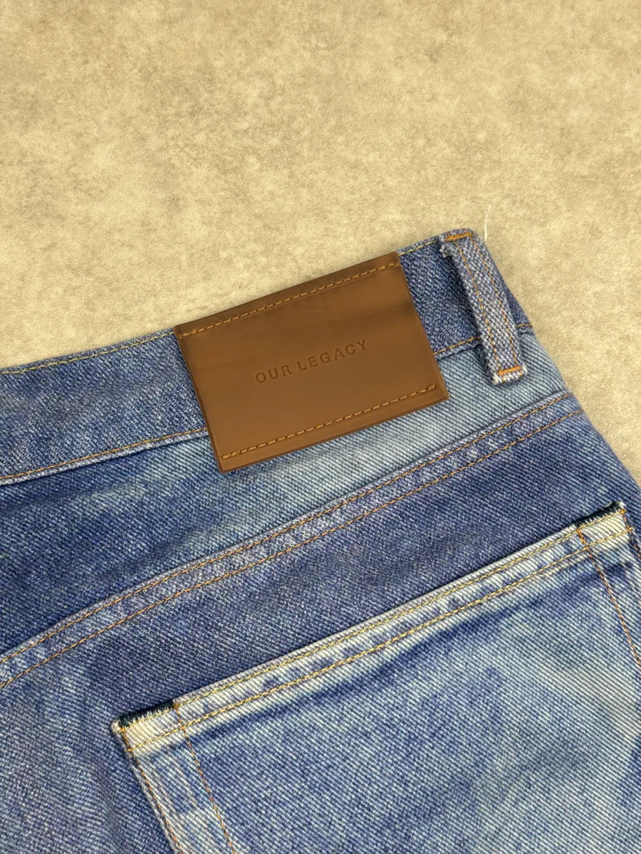Our Legacy Blue Washed Faded Denim Jeans uzoaYHKu 13