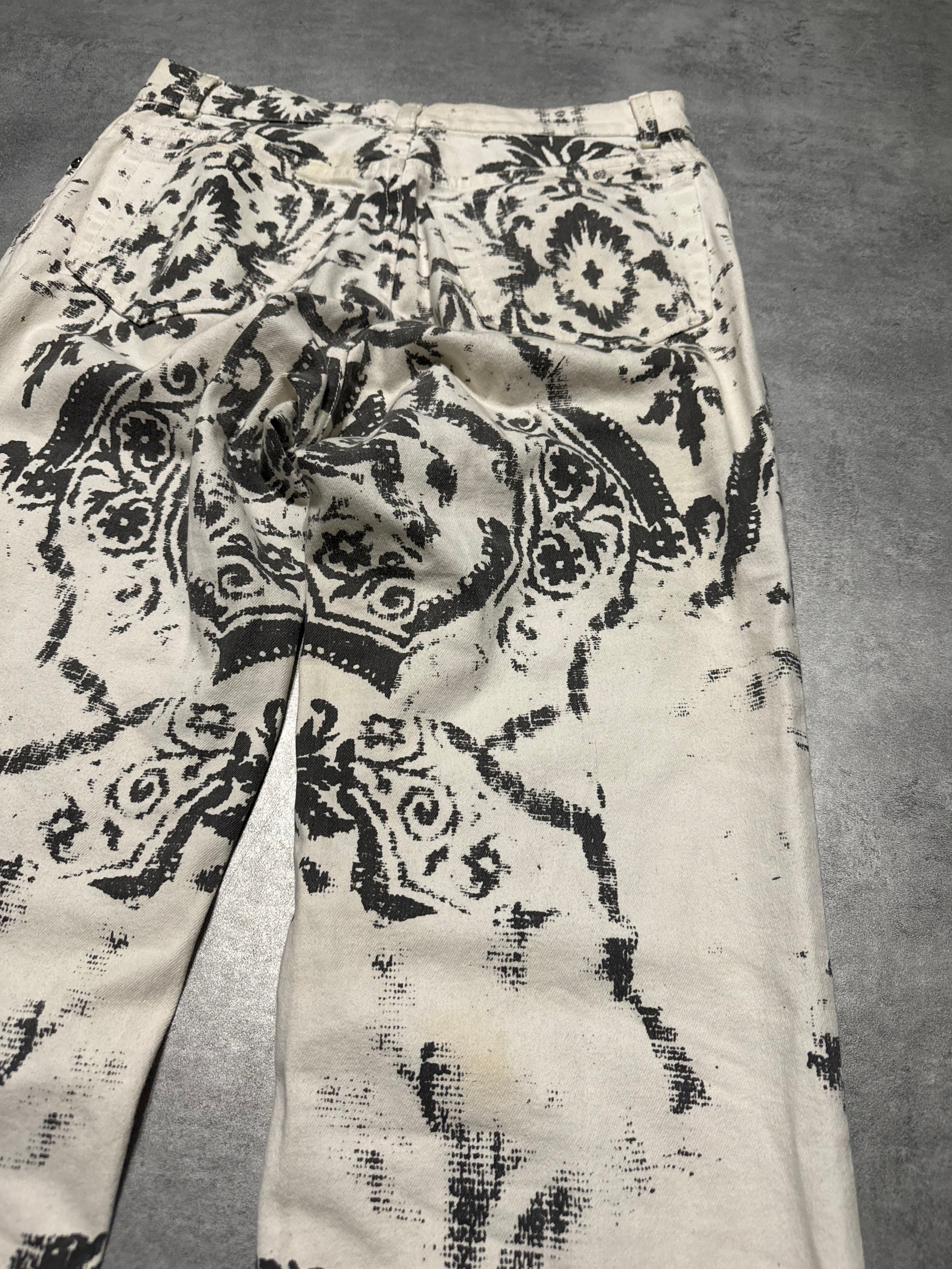 1990s Roberto Cavalli Royal Arabic Mozaic Pants (S) - 5