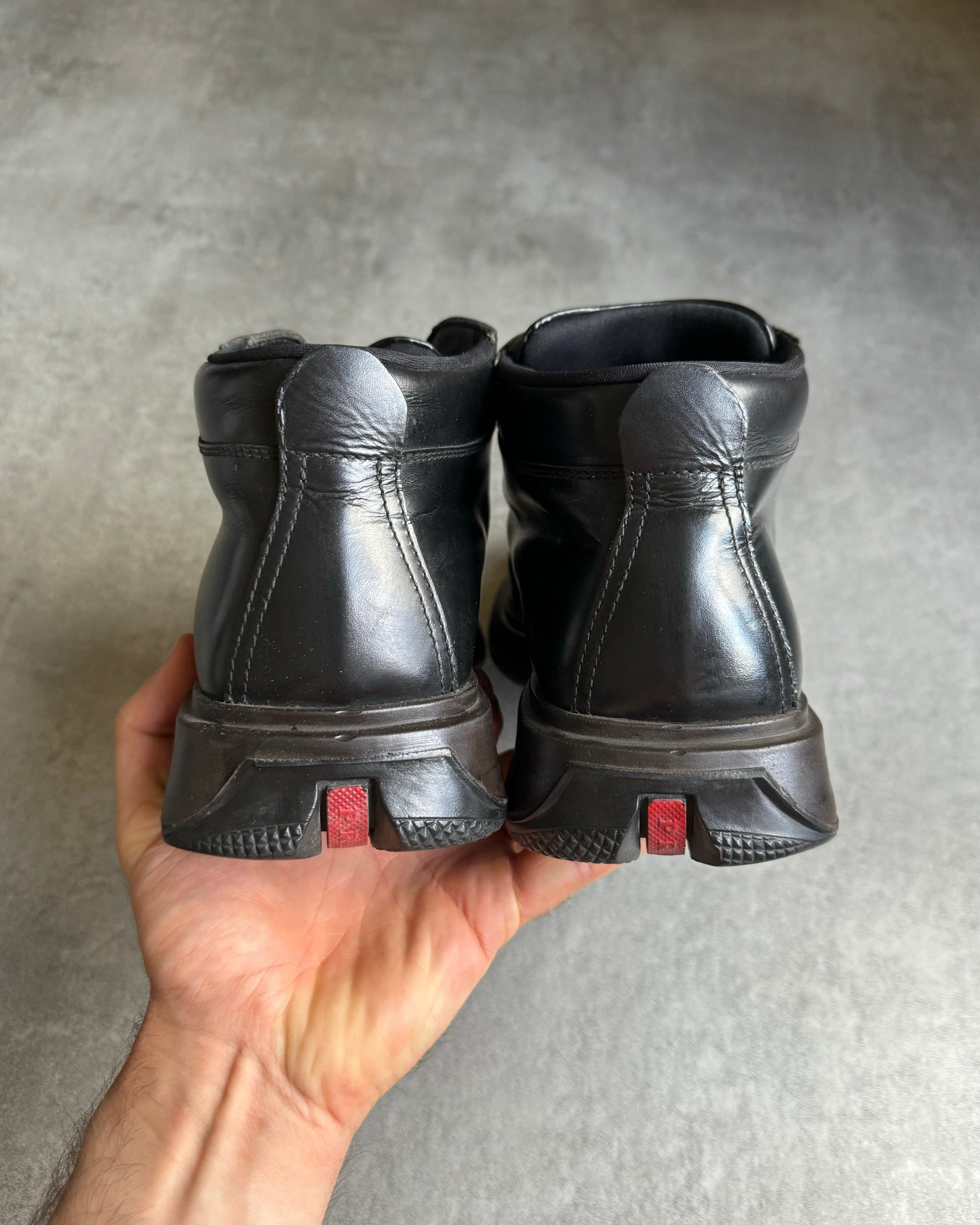 AW1999 Prada Vibram Hybride Leather Boots (44) - 5