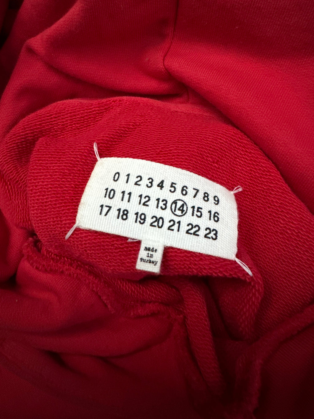 SS2018 Maison Margiela Red Signature Stereotype Hoodie  (M) - 4