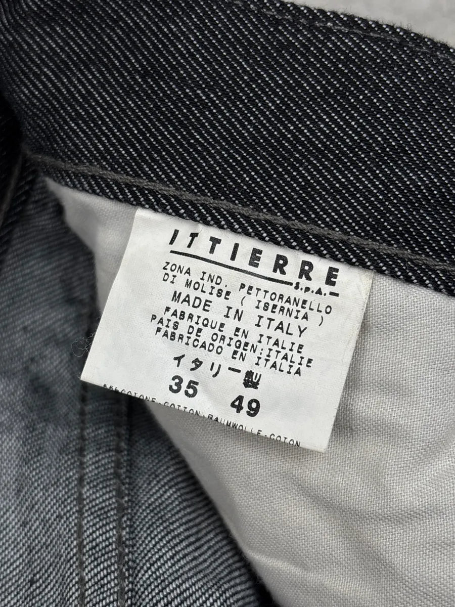2000s Versace Black Denim Croc-Embossed Coated Jeans vLEhGAfY 11
