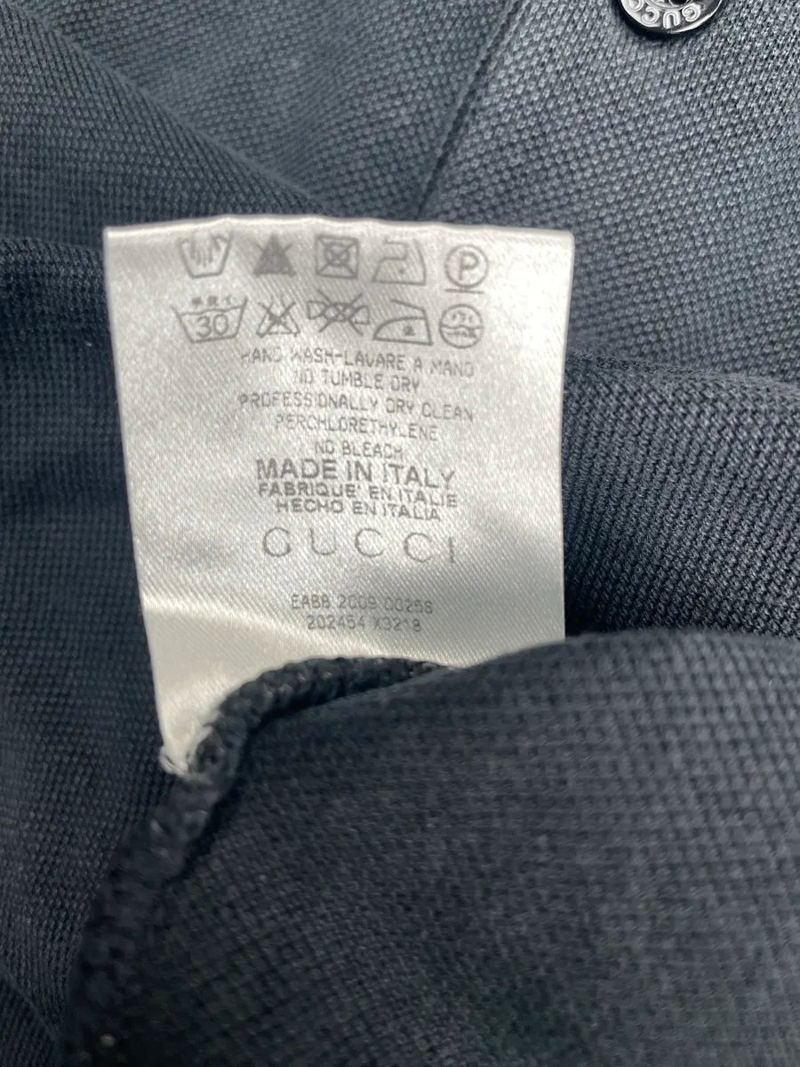 SS2010 Gucci Dark Navy Web Stripe Collar Logo Polo vMhXNDxm 7