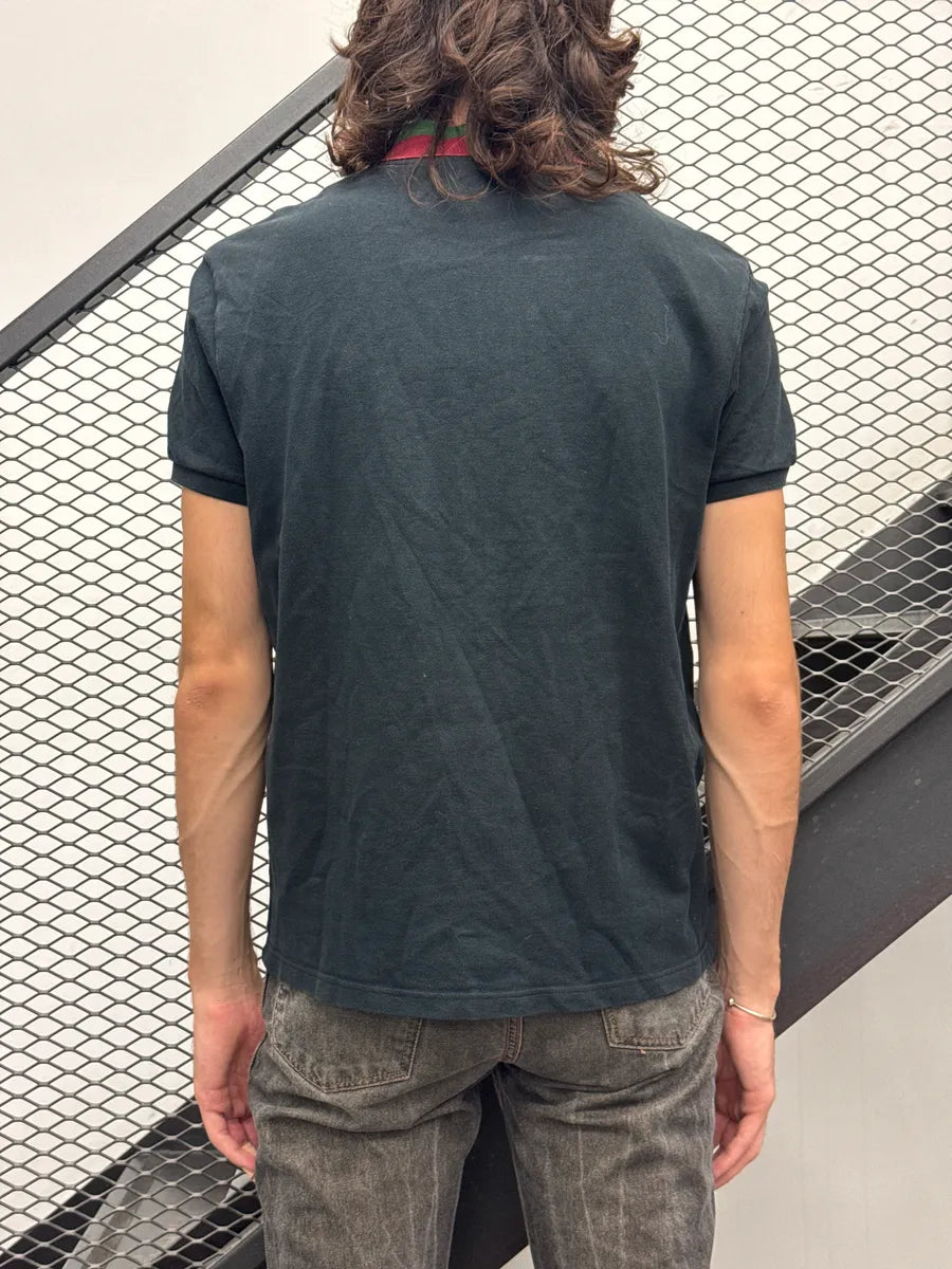 SS2010 Gucci Dark Navy Web Stripe Collar Logo Polo vMhXNDxm 2