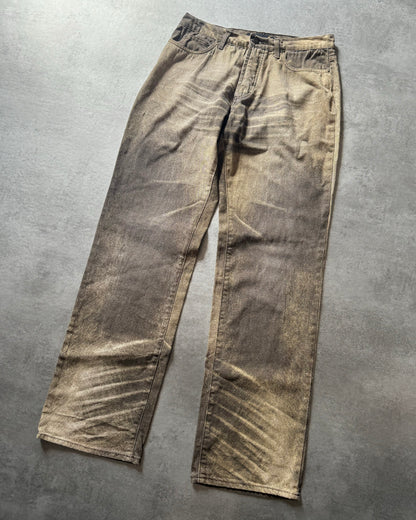 SS2004 Cavalli Faded Brown Sand Desert Pants (M) - 8