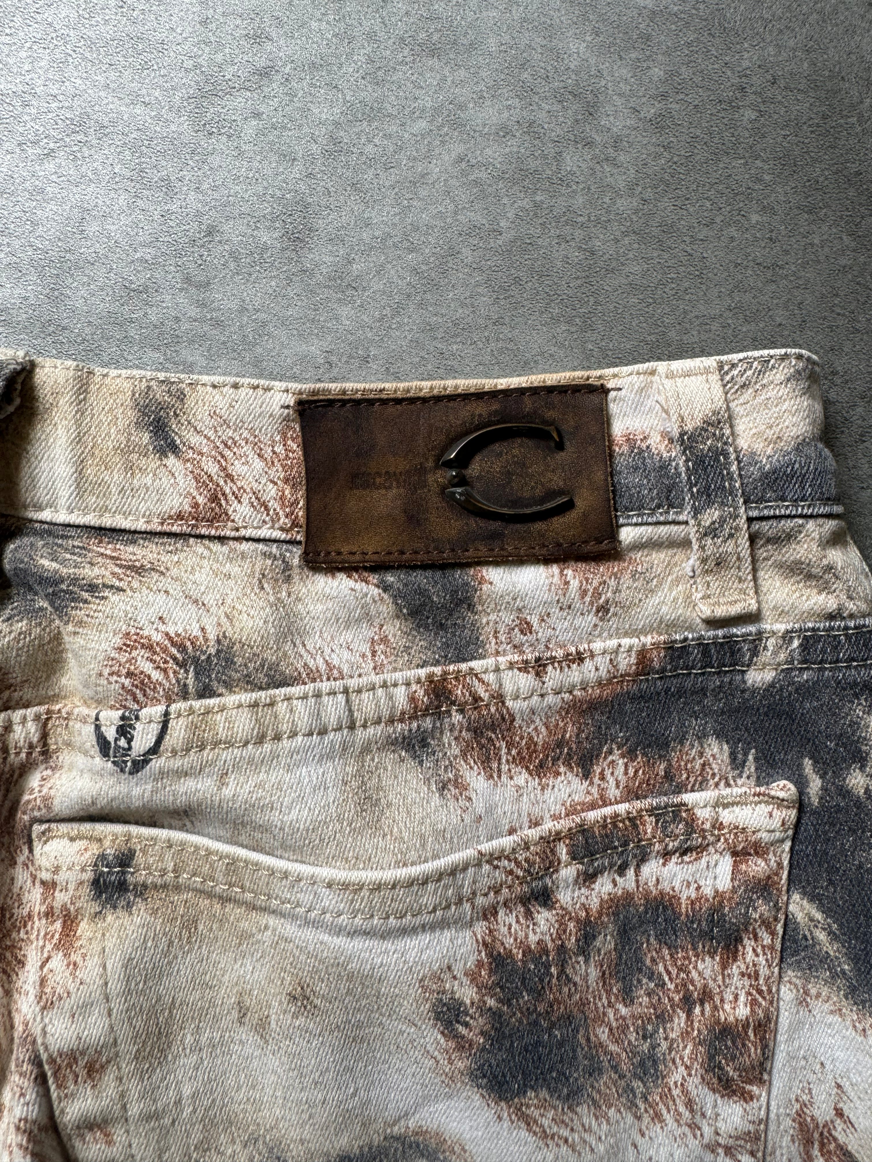 AW2003 Cavalli Animal Fur Print Cozy Pants (M) - 5