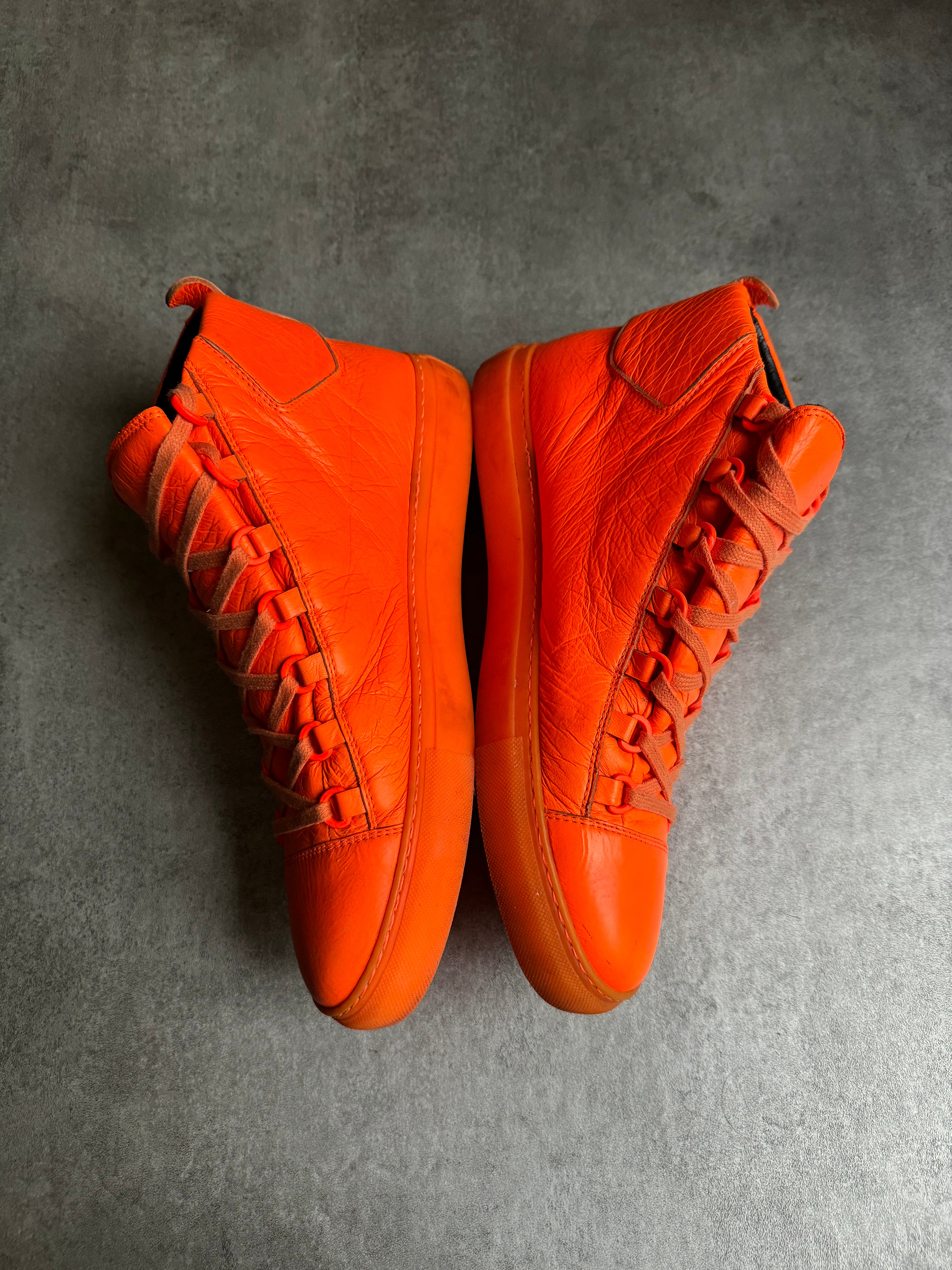 Balenciaga Arena High Neon Orange Leather (45,5) - 8