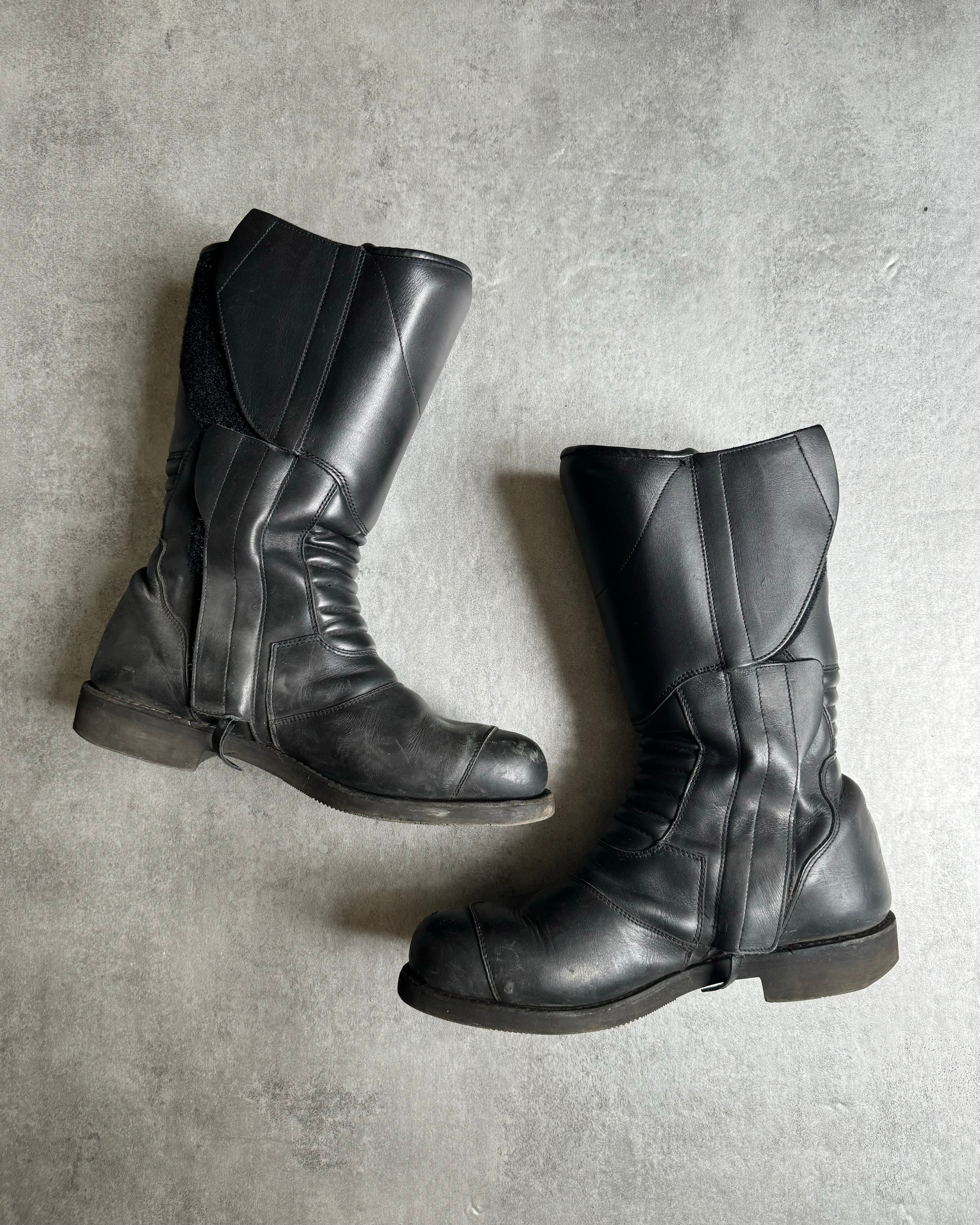 Paraboot Pro Moto Biker Reinforced Leather Boots (45) - 9