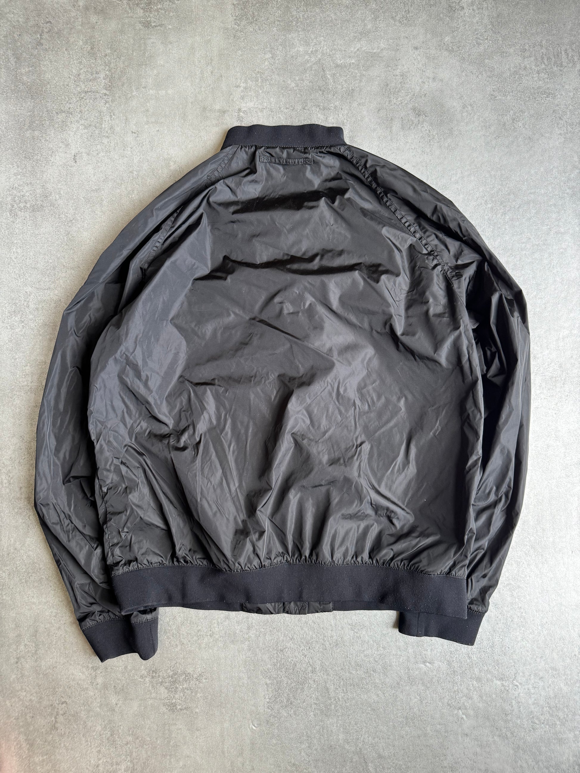 SS2006 Prada Black Light Rain Jacket  (L) - 2