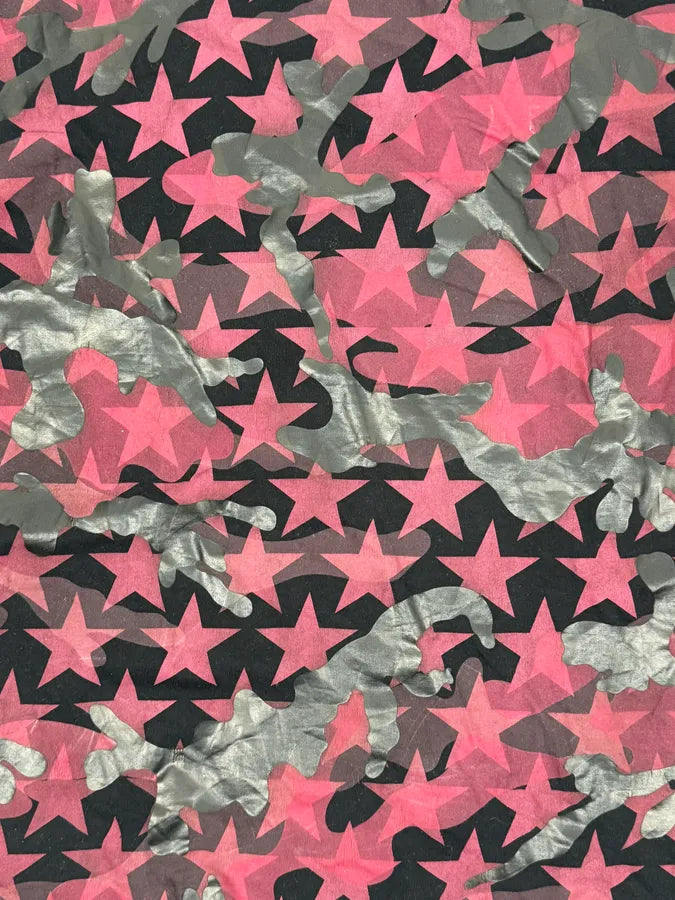 Valentino Black & Red Star Camo T-Shirt qJncnUC 6