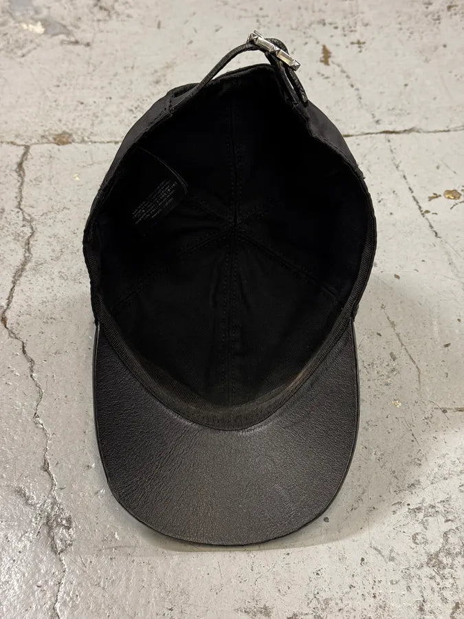 Valentino Black Camo Hybrid Leather Buckle Cap ZxMGPNe 5