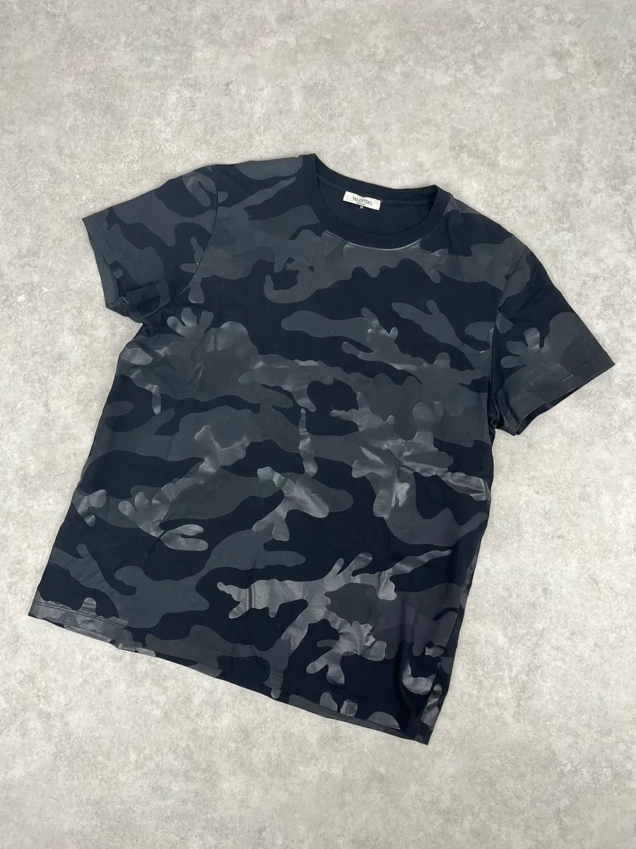 Valentino Black Military Camouflage T-Shirt ZyMROZY 3