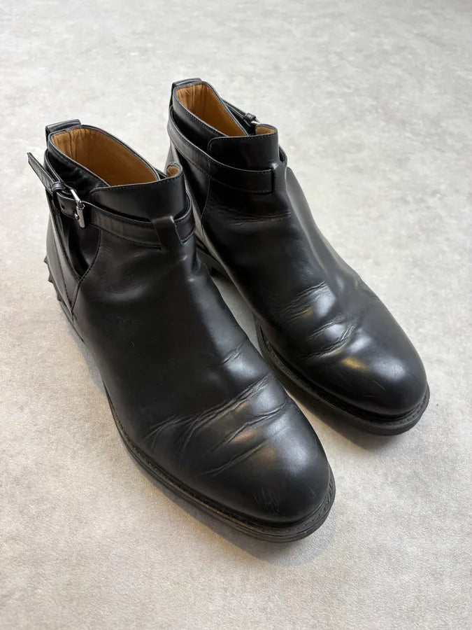 Valentino Black Spiked Leather Ankle Boots HlZveie 3