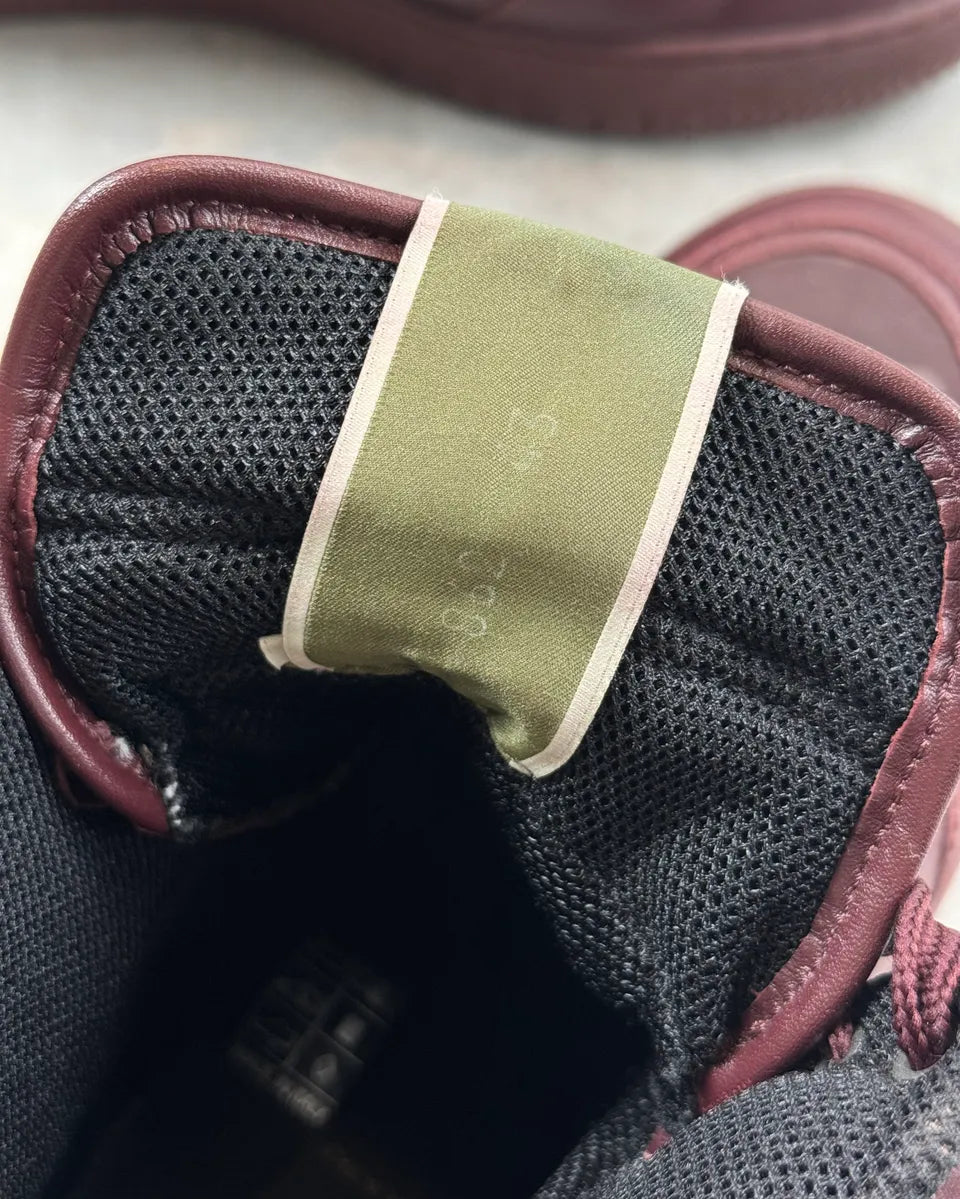 Valentino Bordeaux Leather High Camo Sneakers VNTasAk 10