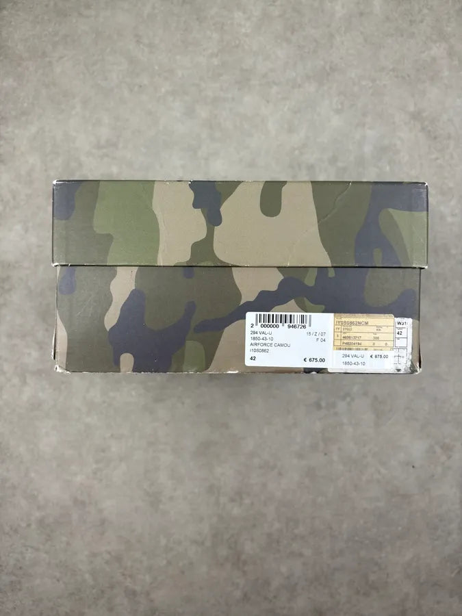 Valentino Khaki Leather Camo High Sneakers OwmCHLT 12