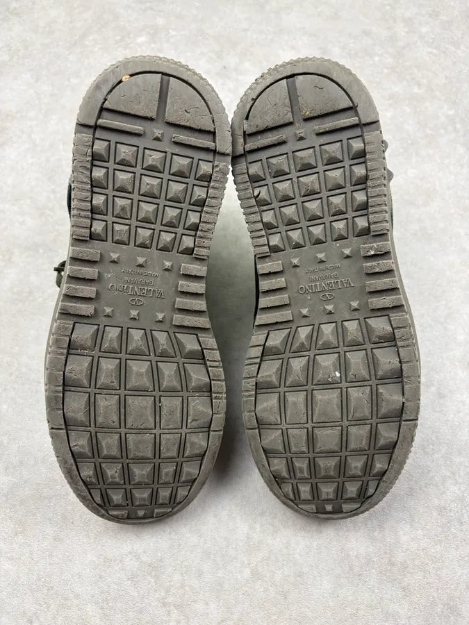 Valentino Khaki Leather Camo High Sneakers OwmCHLT 7