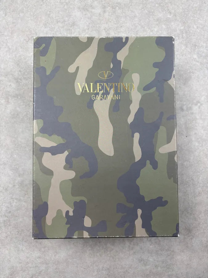 Valentino Khaki Leather Camo High Sneakers OwmCHLT 11