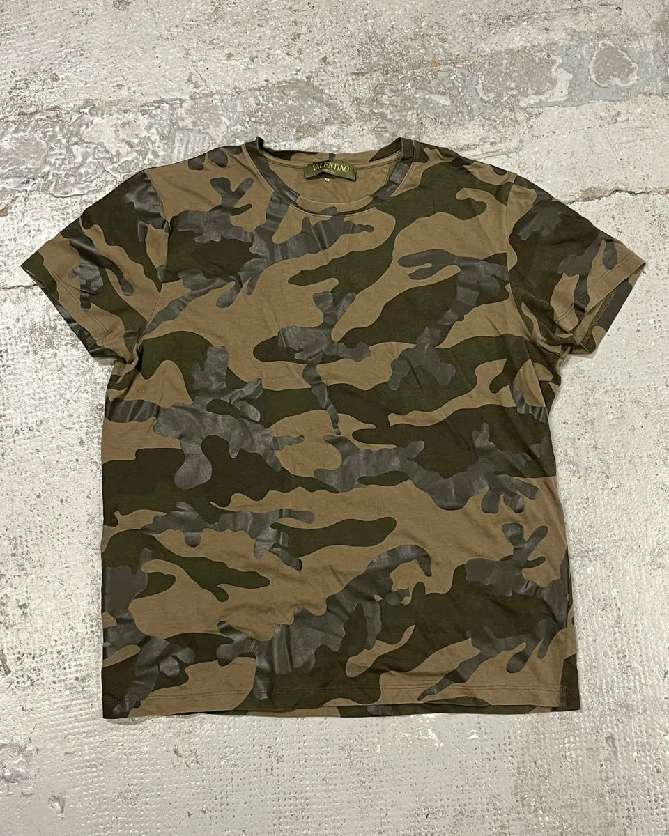 Valentino Khaki Green Military T-shirt RvmyGZL 0