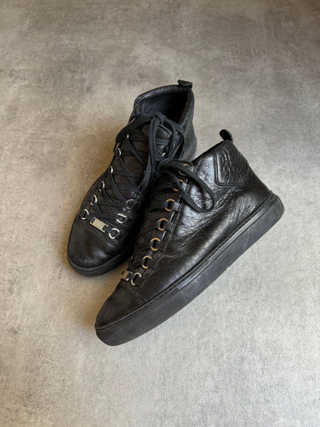 Balenciaga Arena High Black Leather (41) - 7