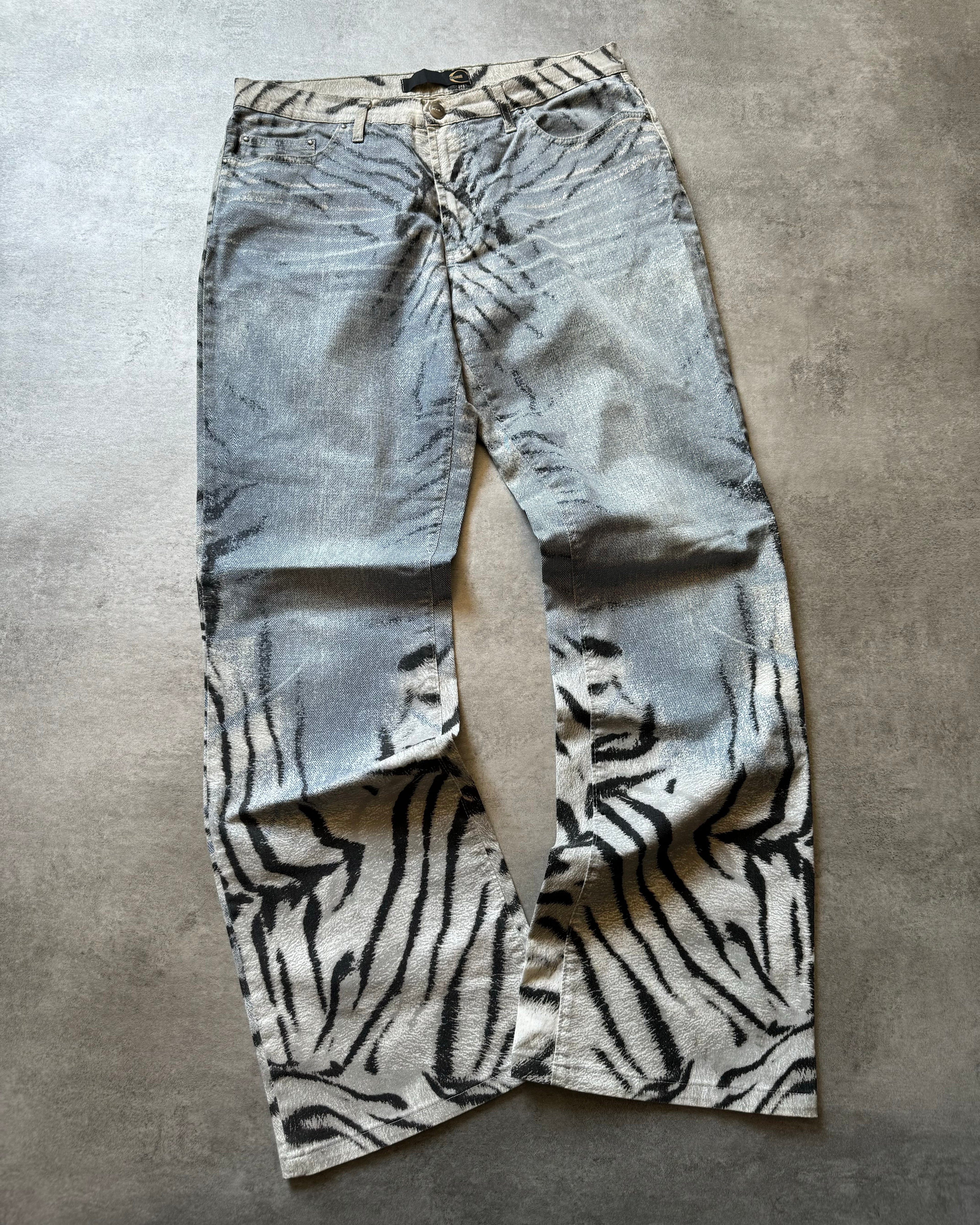 SS2002 Cavalli Safari Chic Zebra Pants (M) - 3