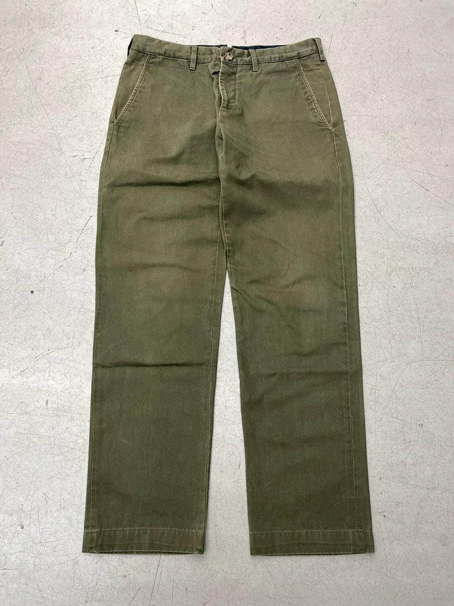 AW2011 Prada Straight Minimalist Khaki Pants vepCTIom 0
