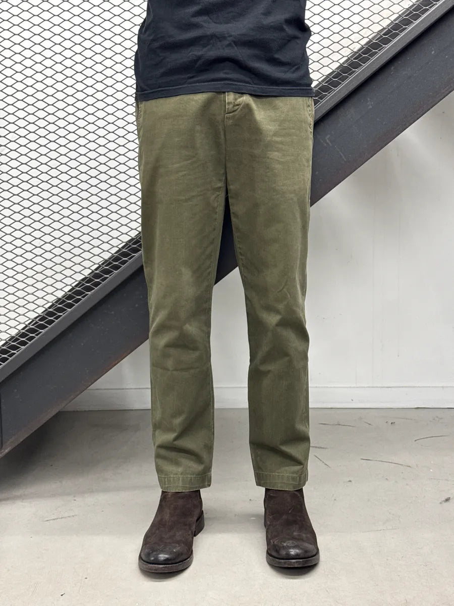 AW2011 Prada Straight Minimalist Khaki Pants vepCTIom 1