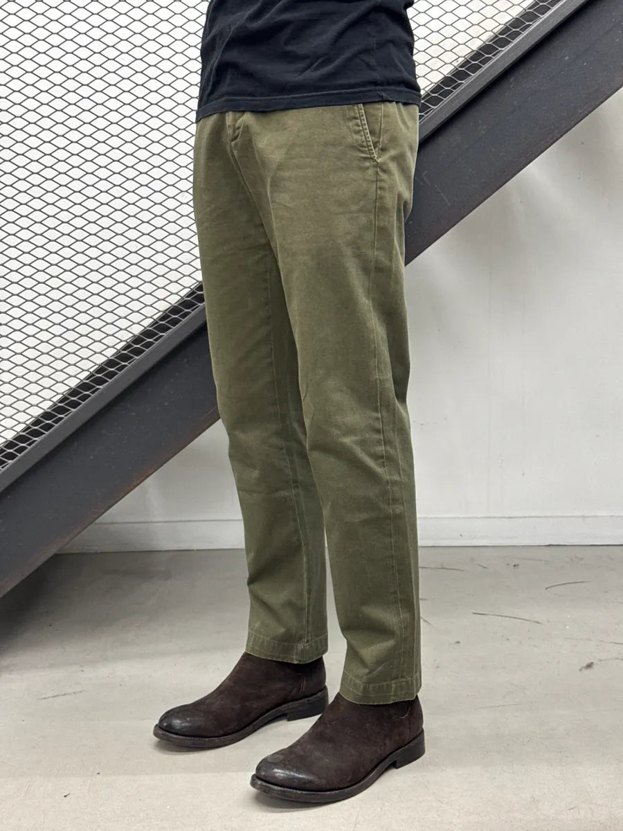 AW2011 Prada Straight Minimalist Khaki Pants vepCTIom 2