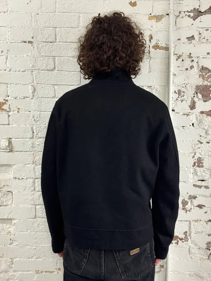 Versace Black Classy Wool Buttoned Jacket GAmBzrq 2