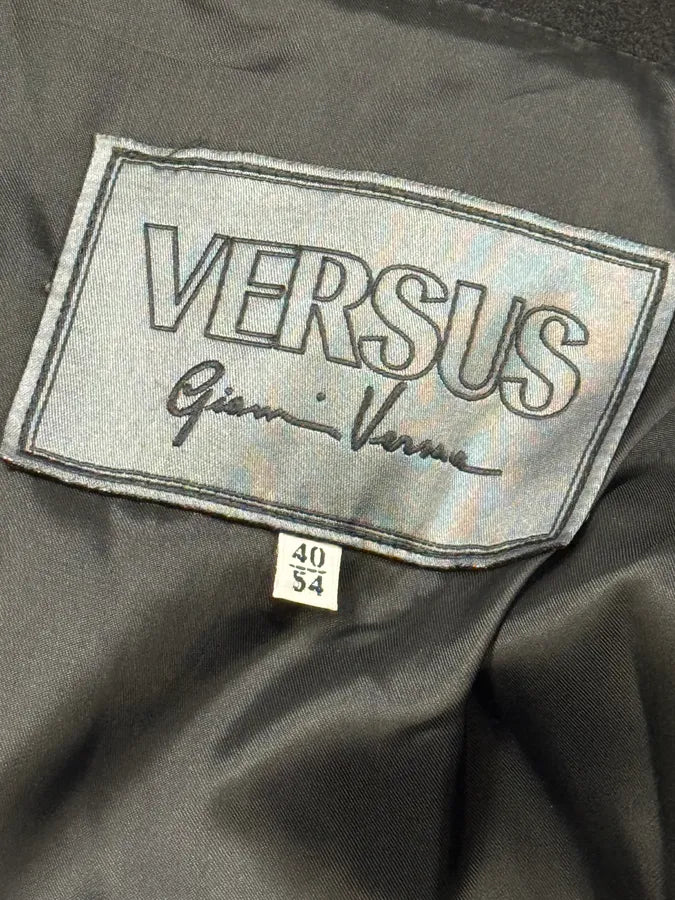 Versace Black Classy Wool Buttoned Jacket GAmBzrq 11