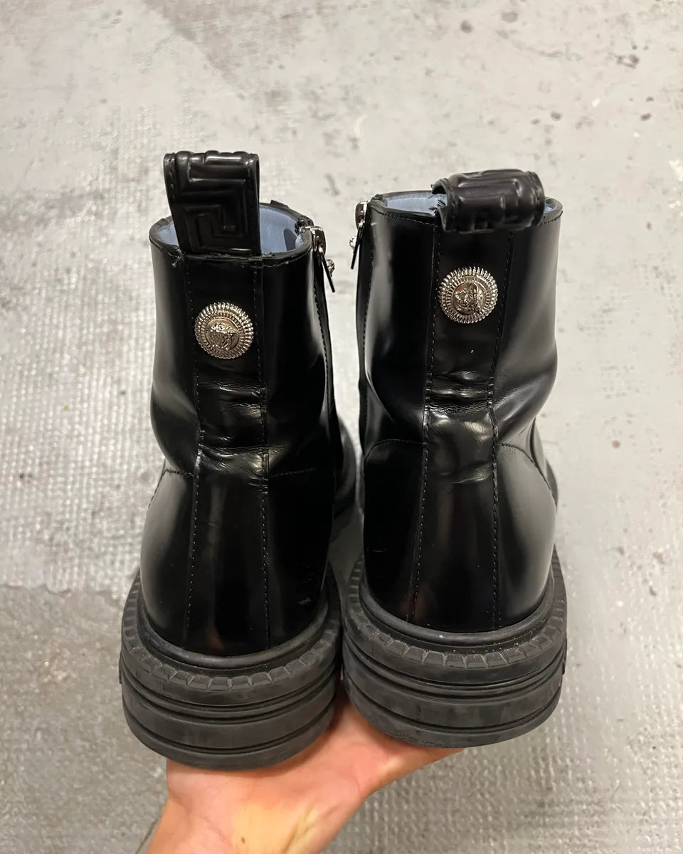 Versace Black Leather Boots  gkhYEMl 7