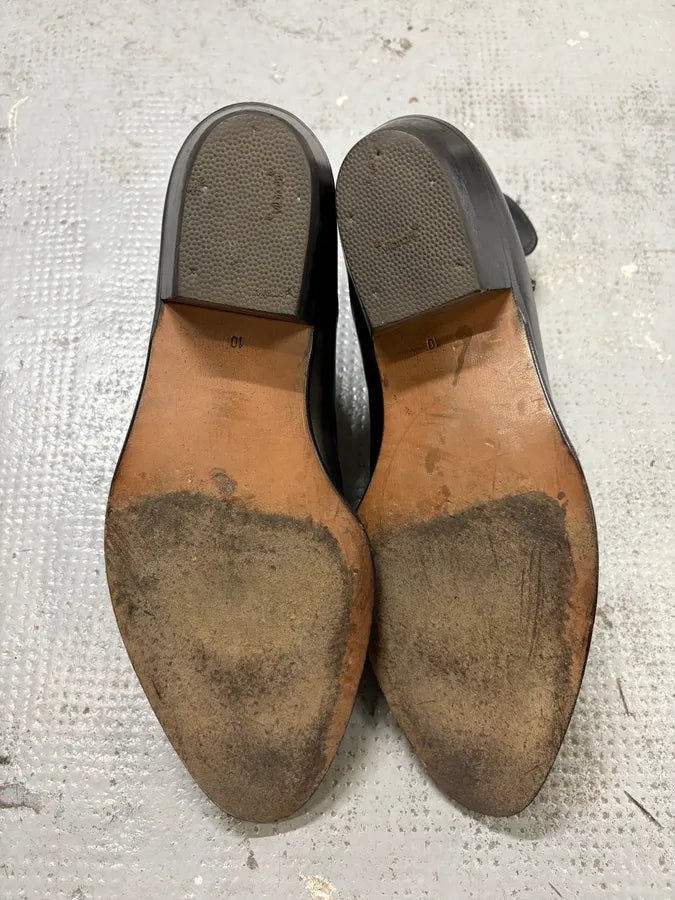 Versace Black Leather Classy Chelsea Biker Boots  aVkHjbN 6