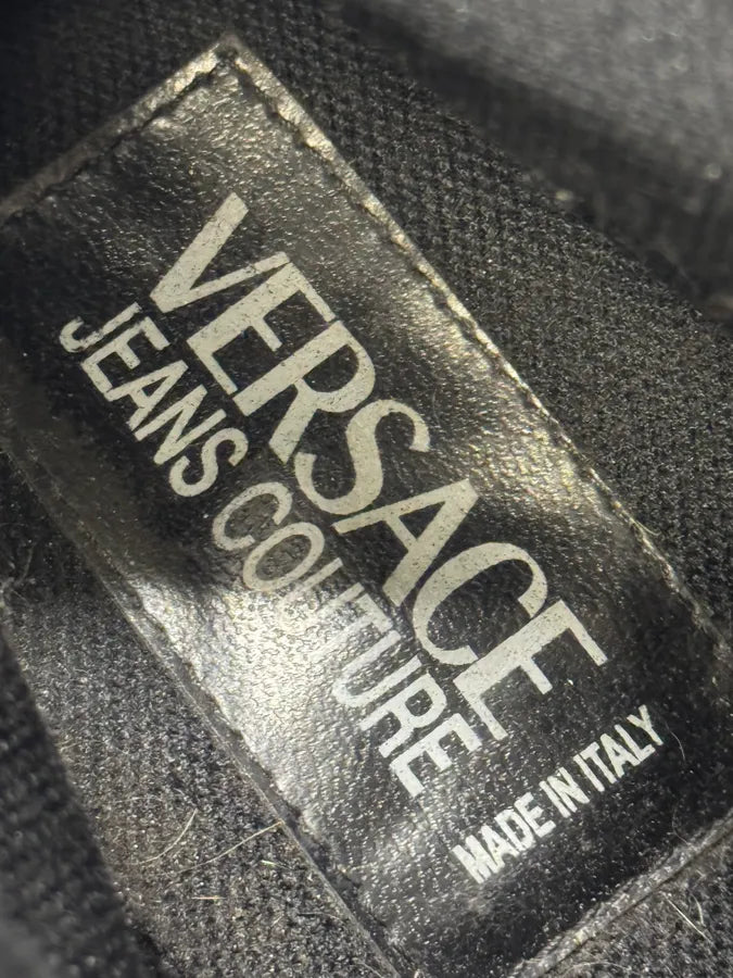 Versace Black Leather High Boots ZIjsKaf 7