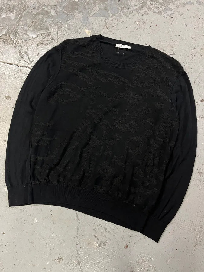Versace Black Modern Cotton Sweater (M) EczZptV 3