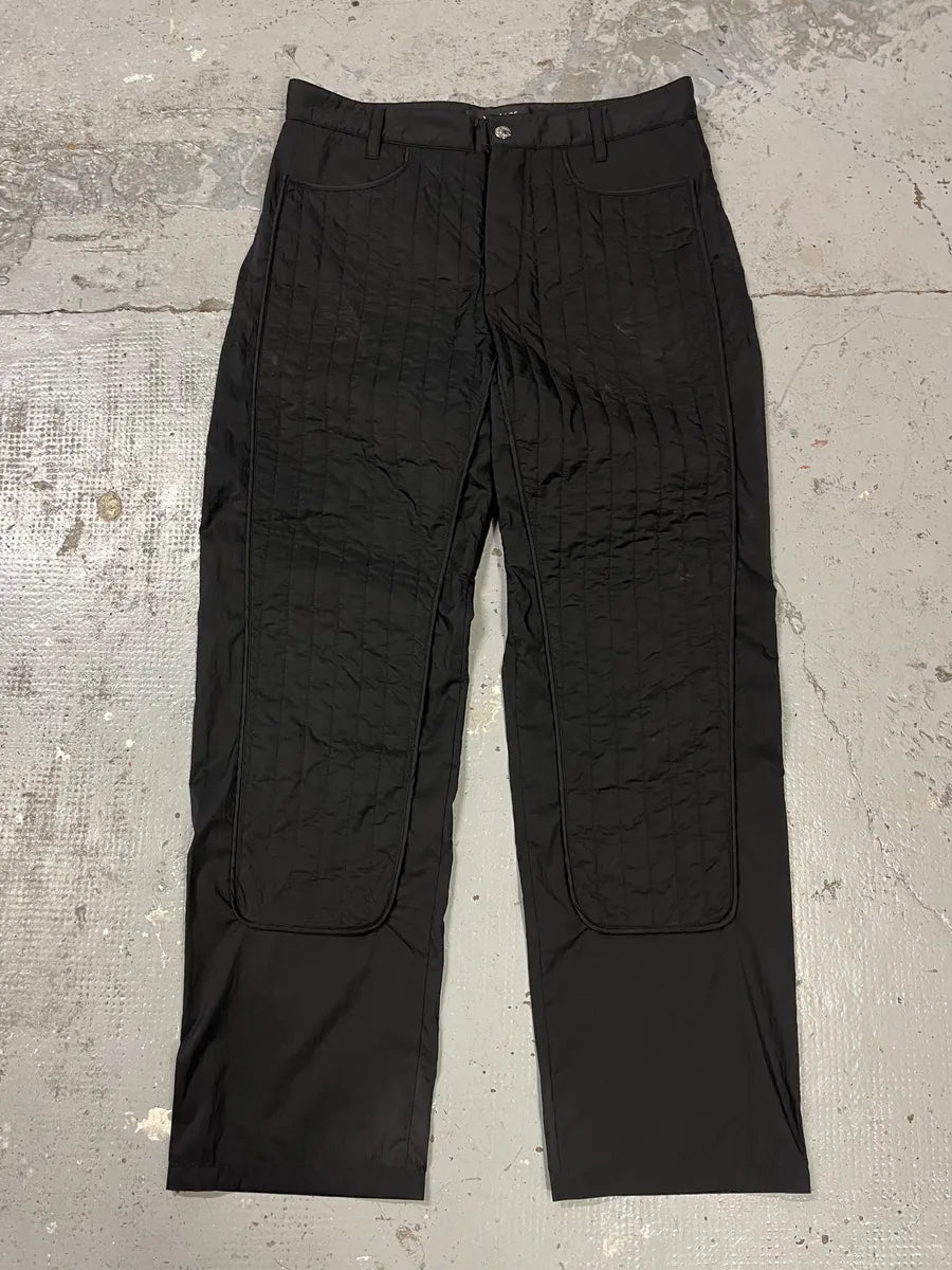 Versace Black Quilted Pants cCXssvg 0