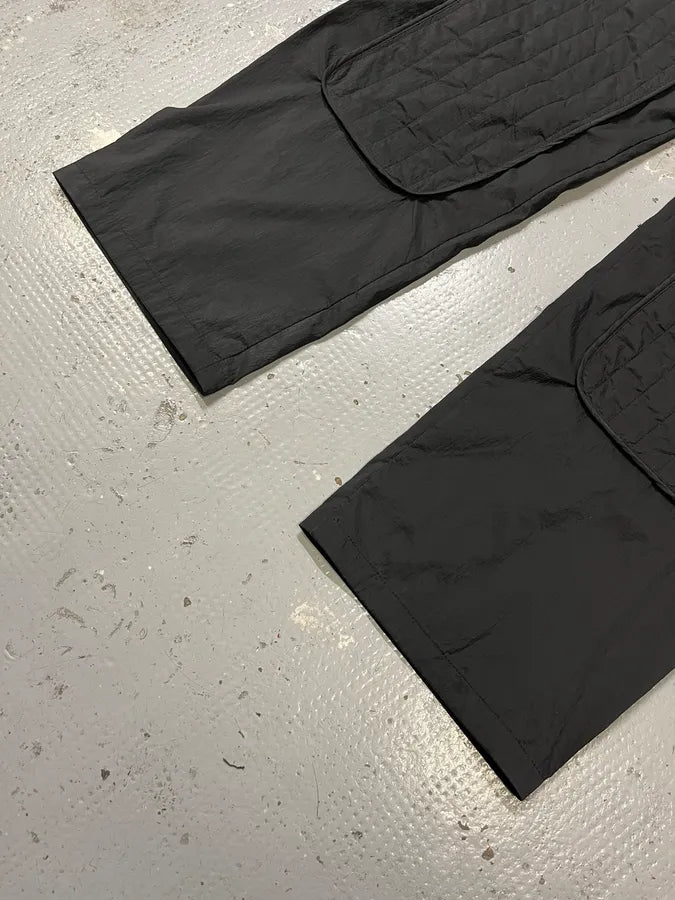 Versace Black Quilted Pants cCXssvg 3