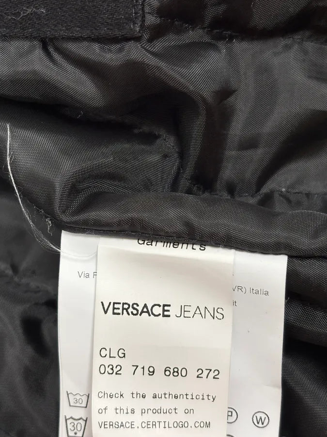 Versace Black Studded Embellished Trucker Jacket NxWUpRX 10