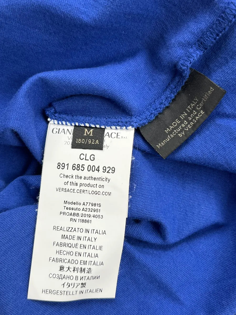 SS2019 Versace Blue Medusa T-Shirt pJcOVWr 9