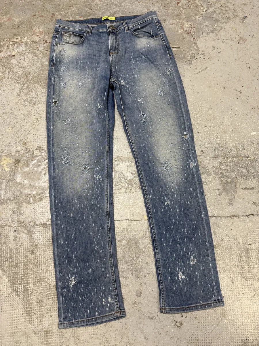 Versace Blue Ripped Denim Jeans ZwykdoA 6