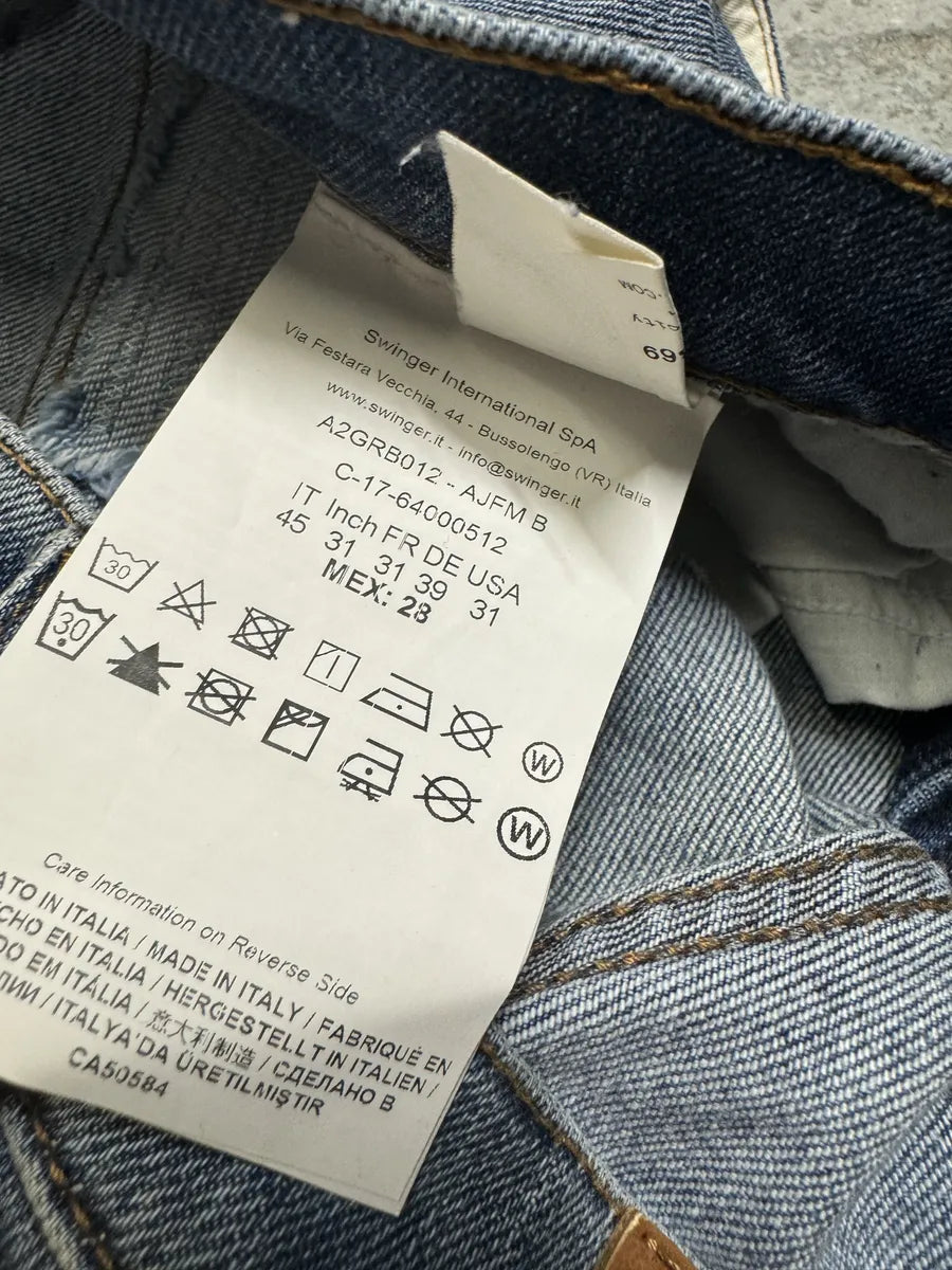 Versace Blue Ripped Denim Jeans ZwykdoA 9