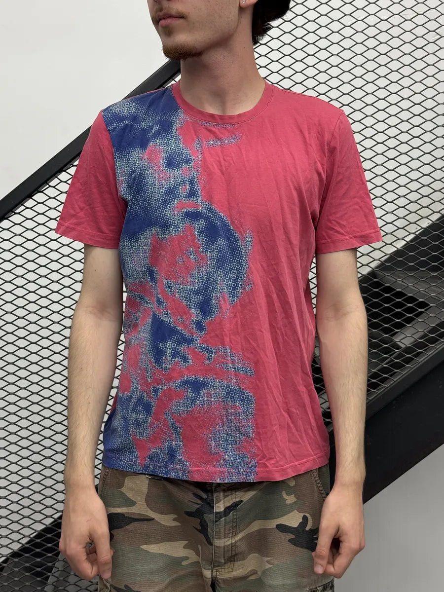 Versace Coral Blue Pixelized T-Shirt gZpHohB 1