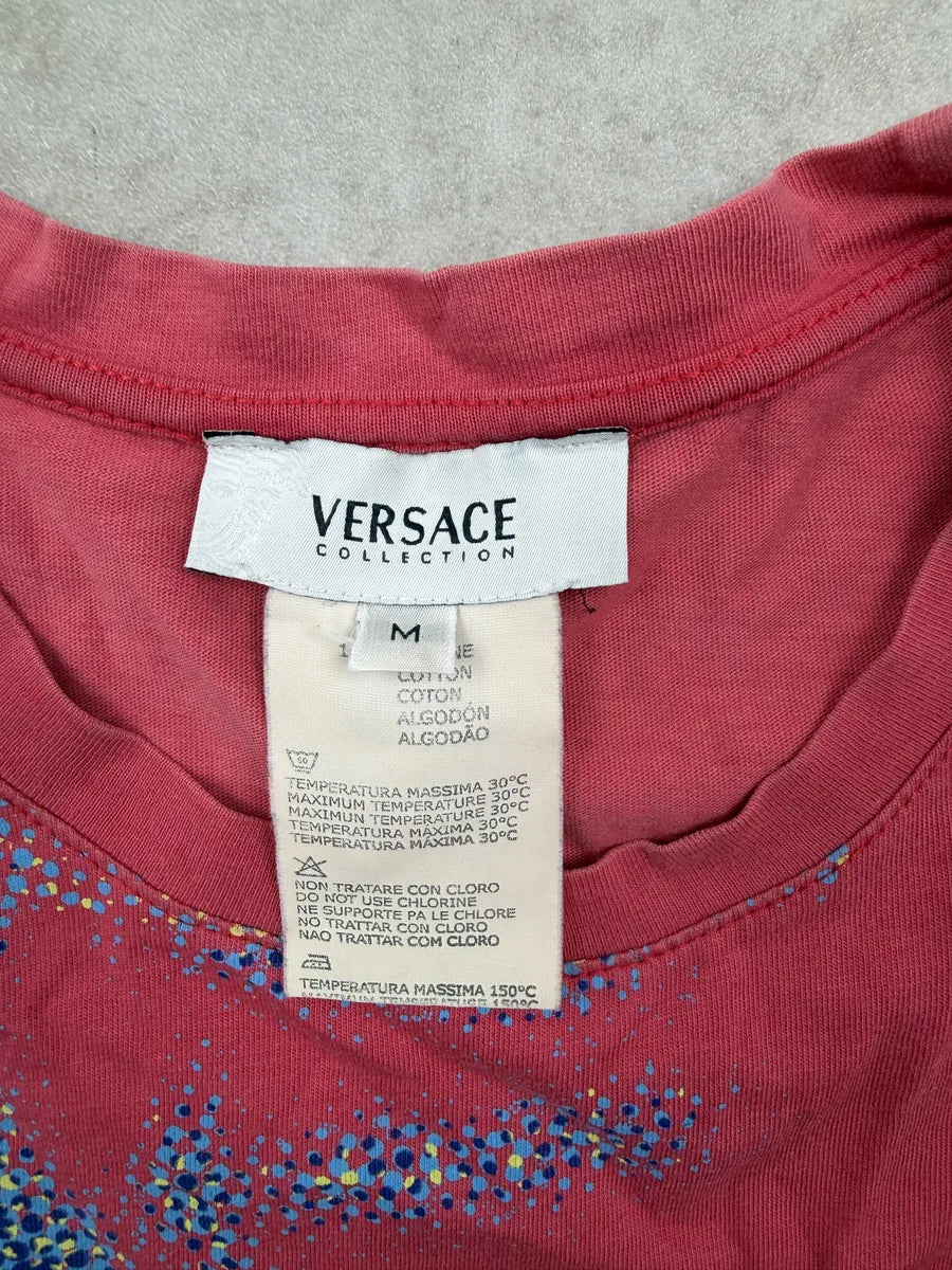 Versace Coral Blue Pixelized T-Shirt gZpHohB 6
