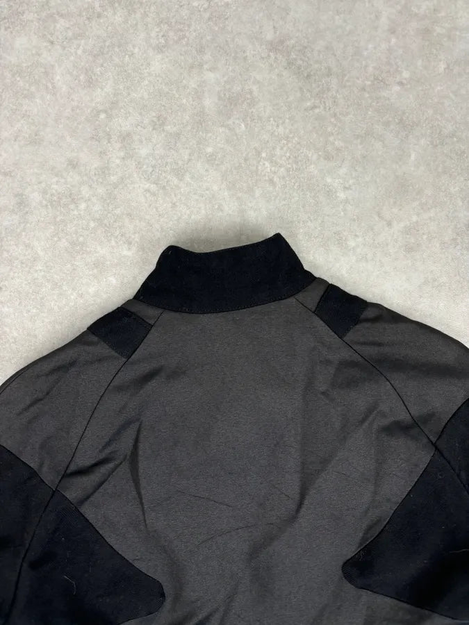 Versace Geometrical Grey & Black Biker Jacket FzNftAd 5