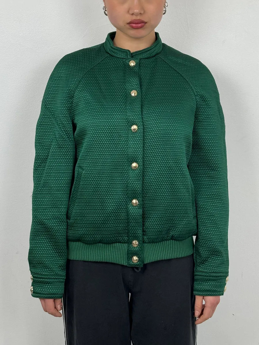 Versace Italian Green Bomber Royal Jacket mfAHNpm 0