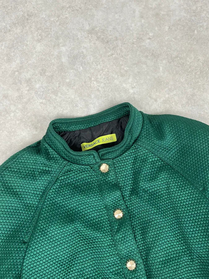 Versace Italian Green Bomber Royal Jacket mfAHNpm 5