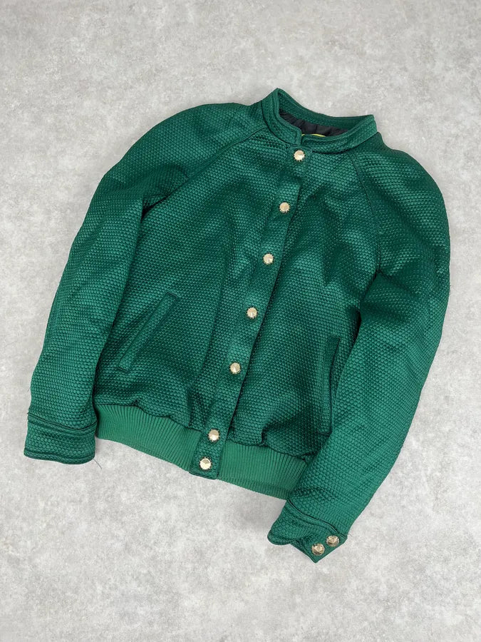 Versace Italian Green Bomber Royal Jacket mfAHNpm 4