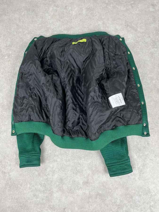 Versace Italian Green Bomber Royal Jacket mfAHNpm 7