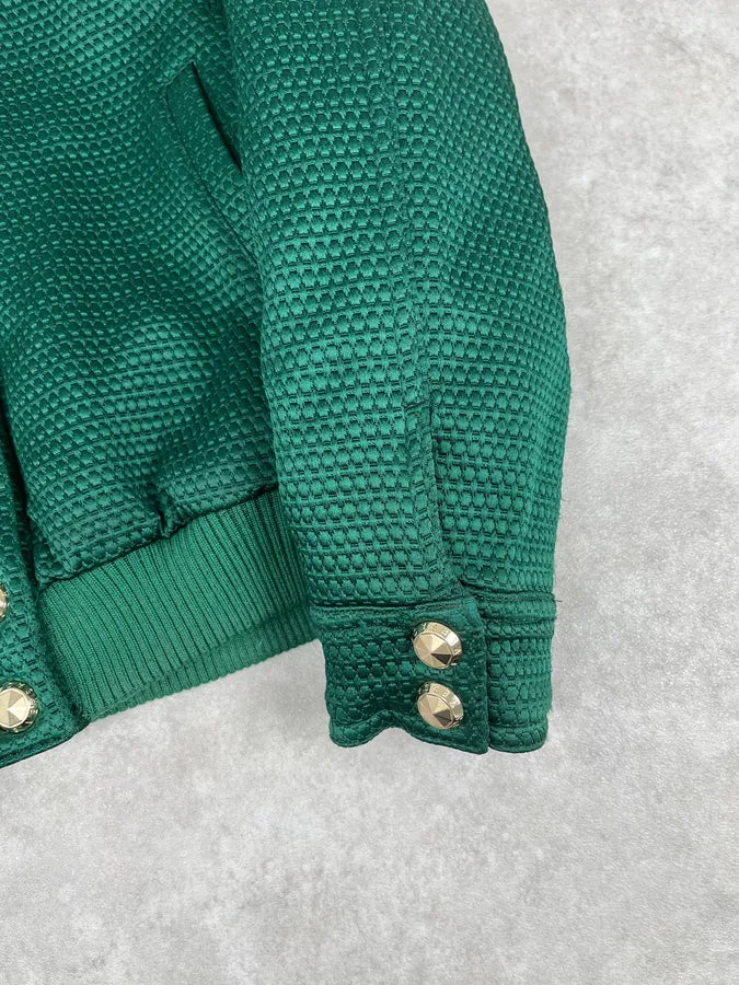 Versace Italian Green Bomber Royal Jacket mfAHNpm 9