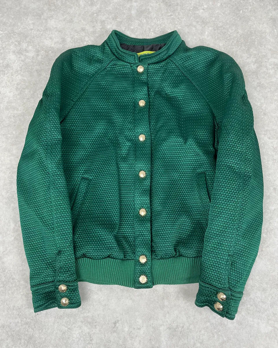 Versace Italian Green Bomber Royal Jacket mfAHNpm 2
